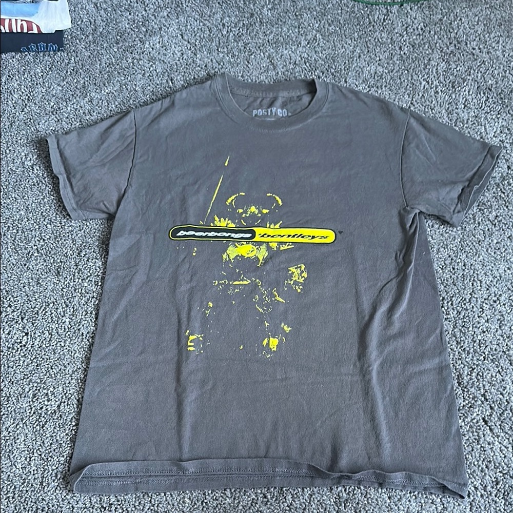 Small post Malone beer bongs and Bentleys tour tee shirt